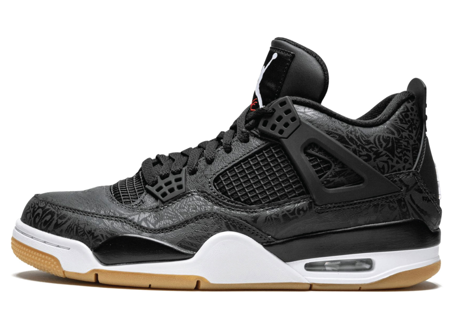 Air Jordan 4 Black Laser Bold Iconic Design Sneakers Forest air-jordan-4-black-laser-bold-iconic-design-sneakers-forest