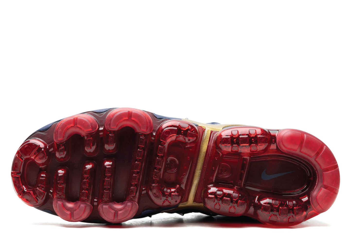 Air VaporMax Plus Metallic Blue / Gold | Sneakers Forest - Sole Sides