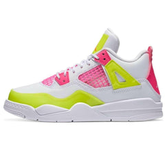 Air Jordan 4 Retro White Lemon Pink Sneakers