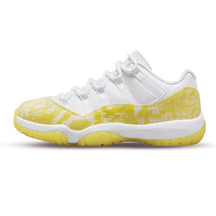 Air Jordan 11 Retro Low Wmns Yellow Snakeskin Sneakers