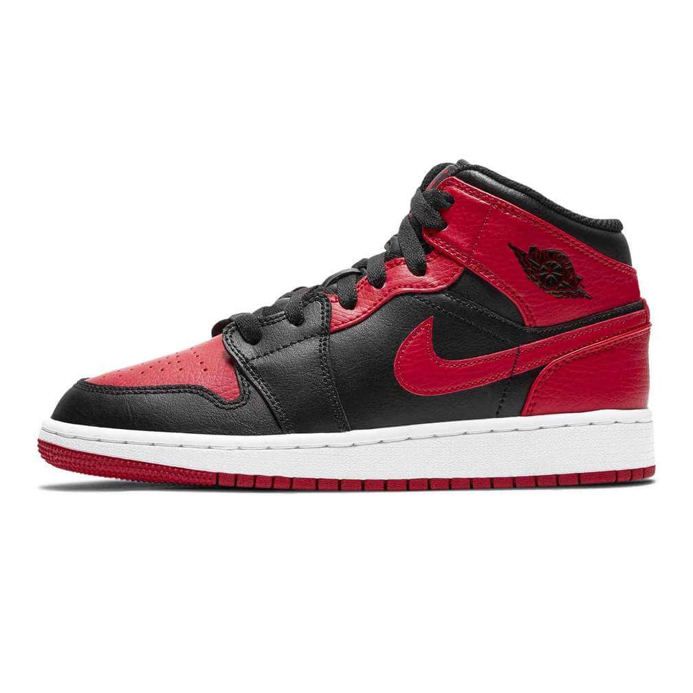 Air Jordan 1 Mid 'Banned Bred' - Sneakers Forest