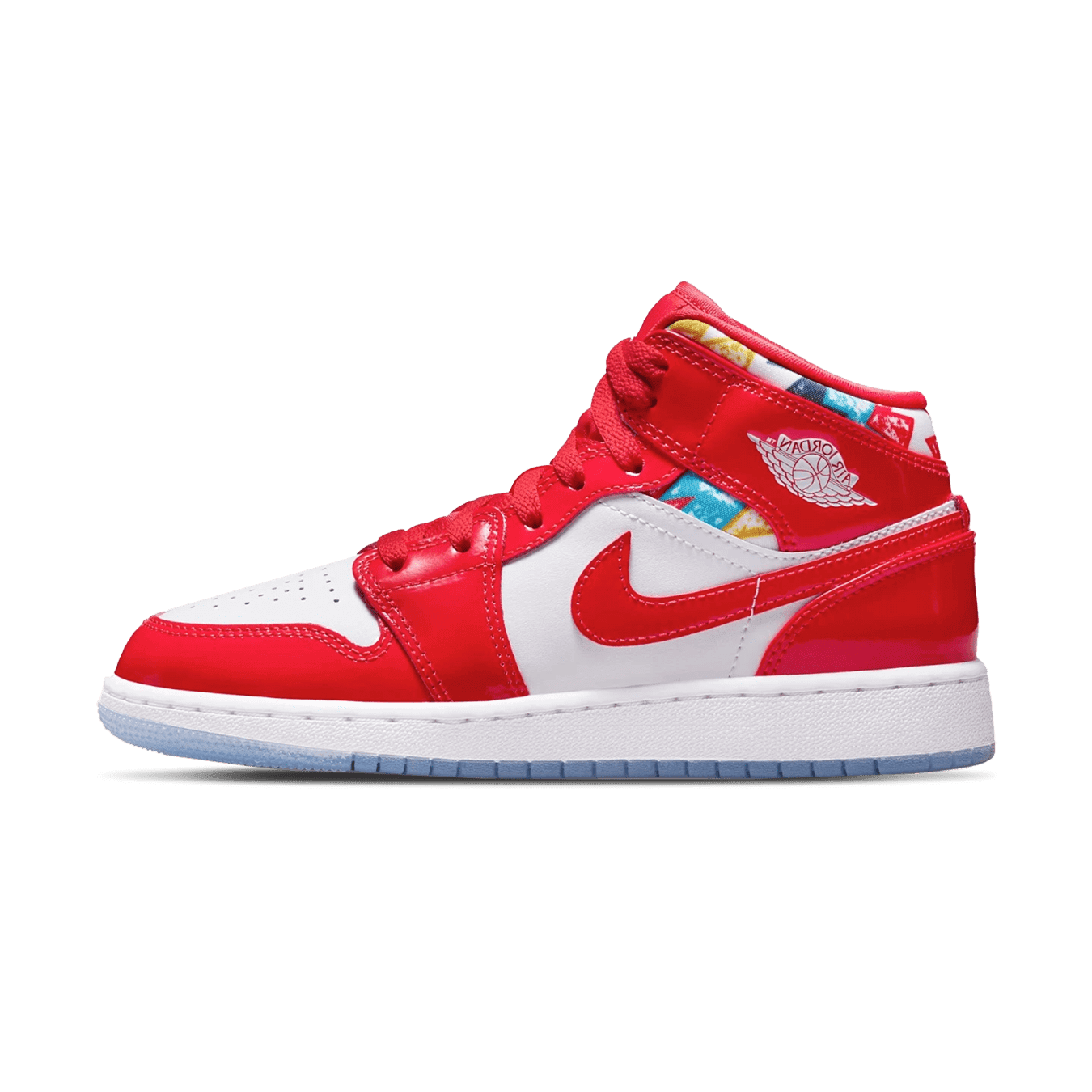 Air Jordan 1 Mid 'Barcelona Sweater Red Patent' - Sneakers Forest