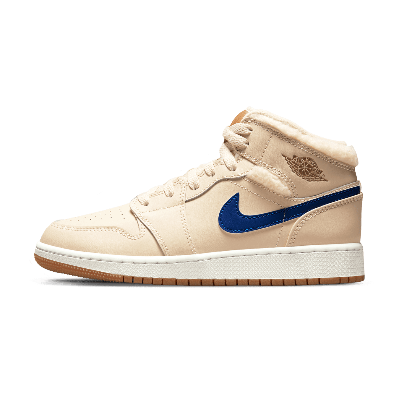 Air Jordan 1 Mid 'Fleece Pearl White Driftwood' - Sneakers Forest