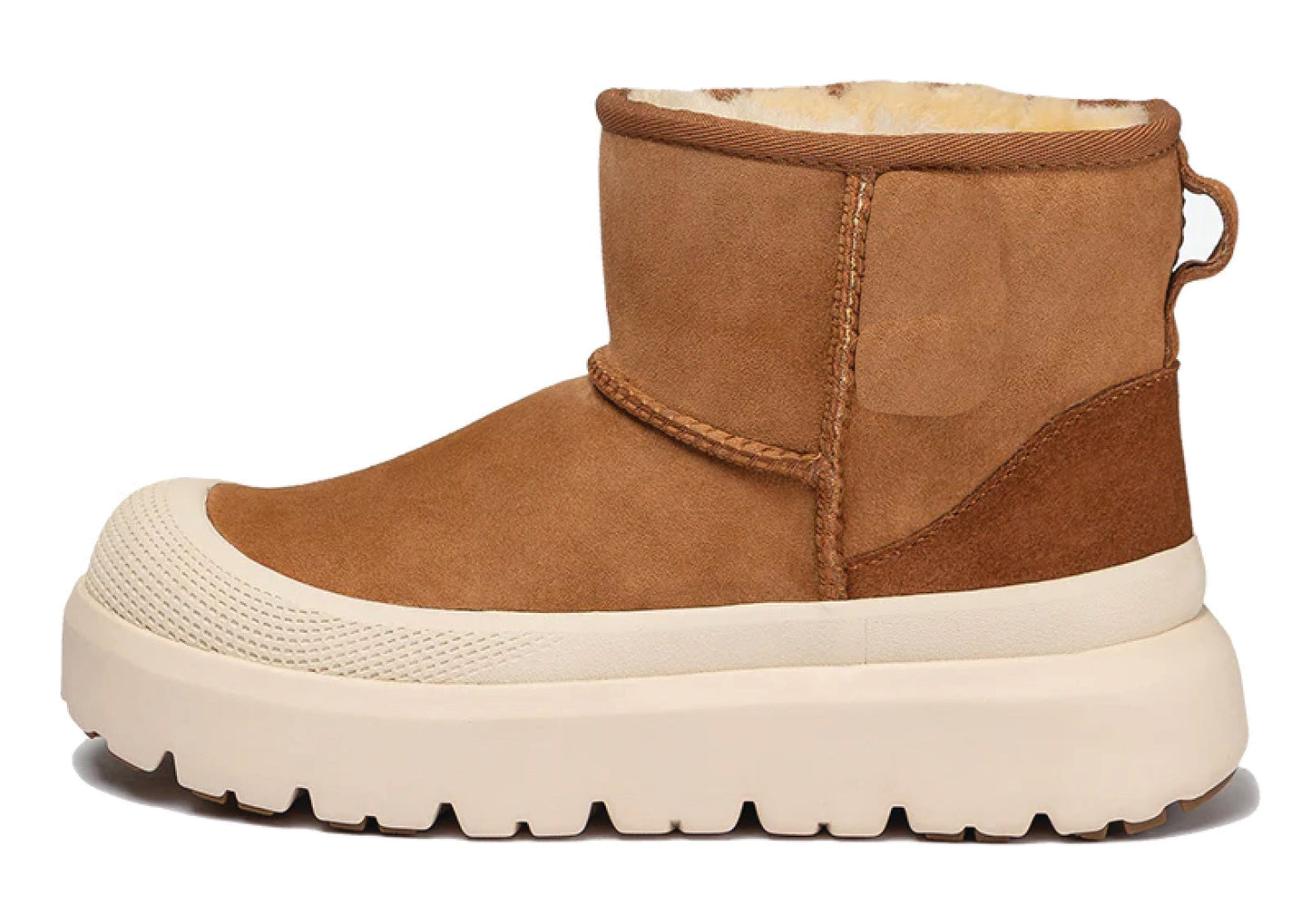 UGG Ultimate Ankle Platform Boots Chestnut White Women's
