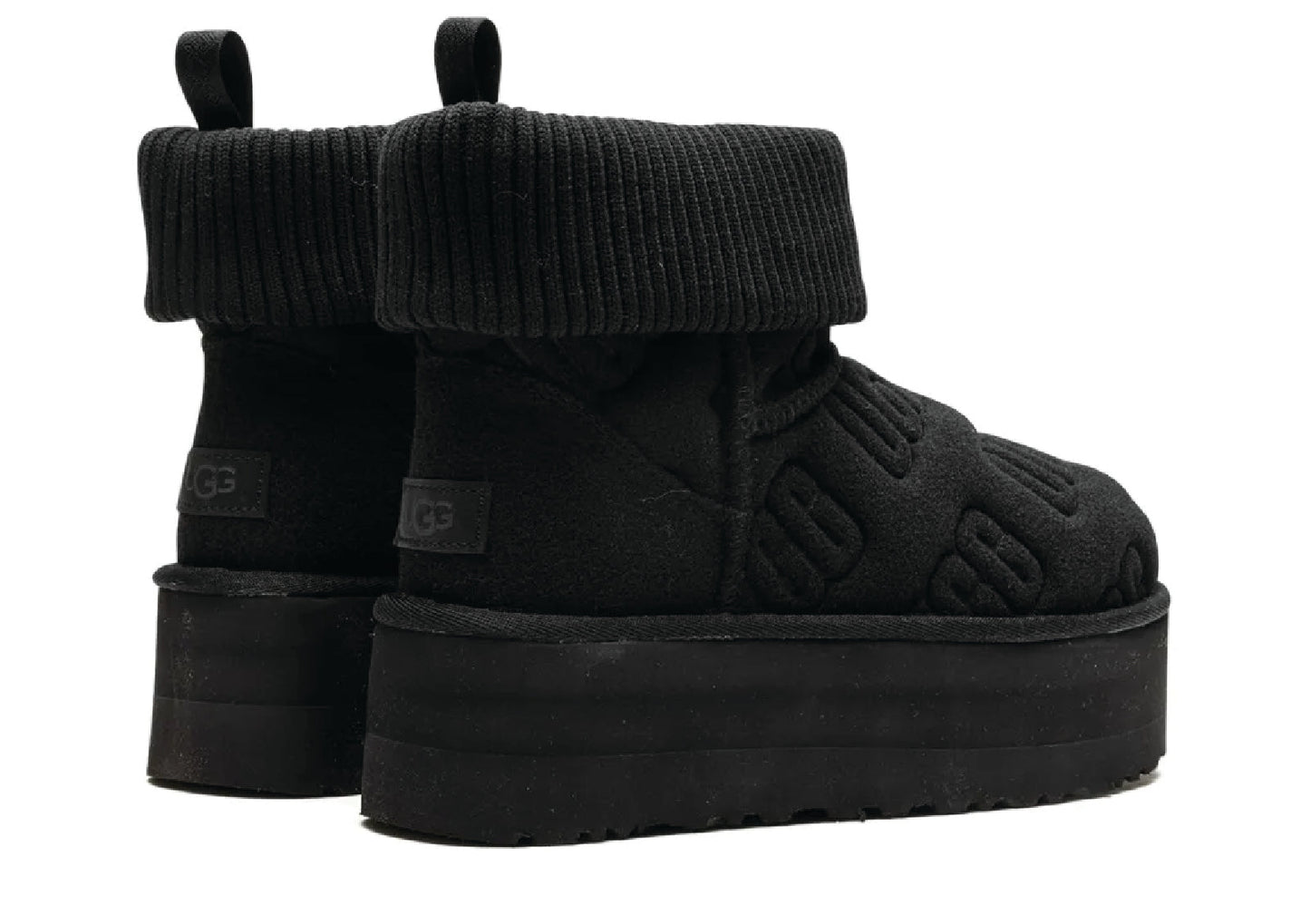 UGG Classic Mini Platform Felted Black Women's