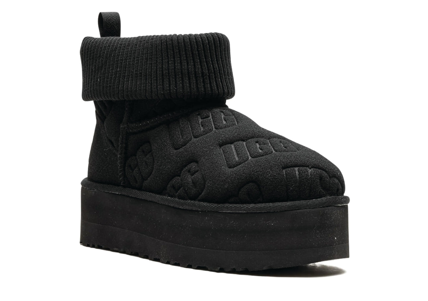 UGG Classic Mini Platform Felted Black Women's