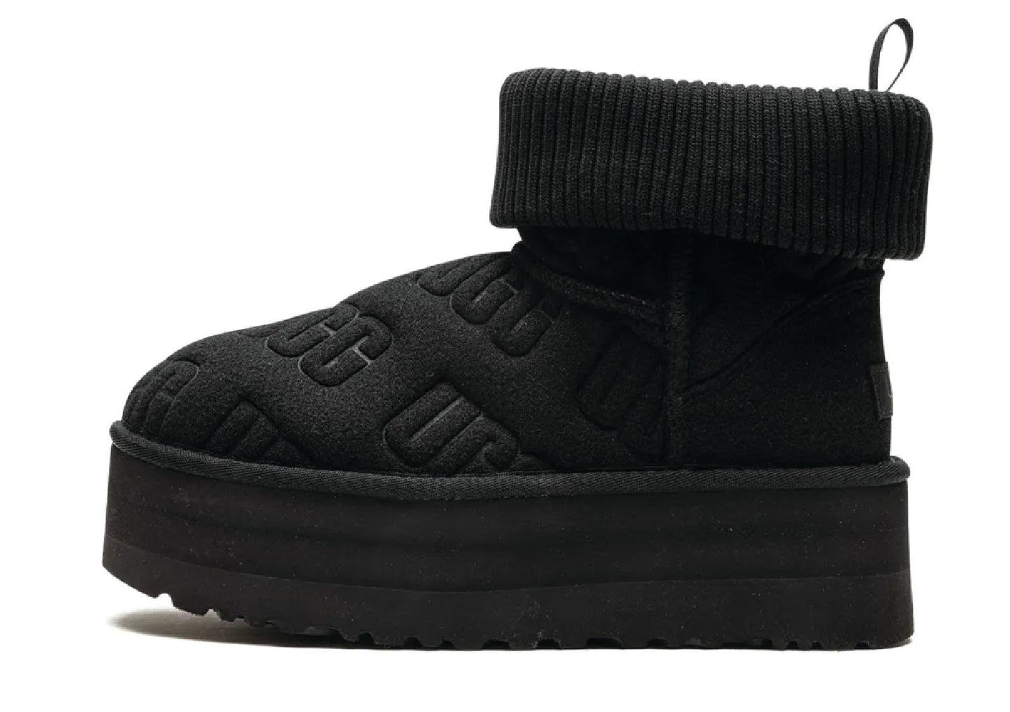 UGG Classic Mini Platform Felted Black Women's
