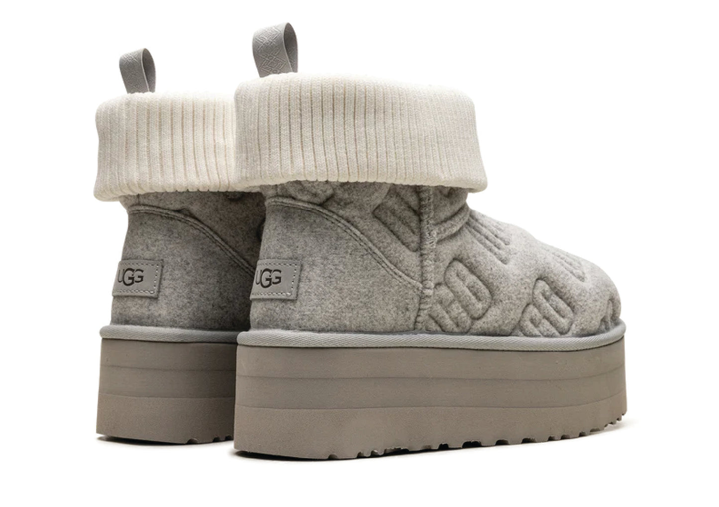 UGG Classic Mini Platform Felted Grey Women's