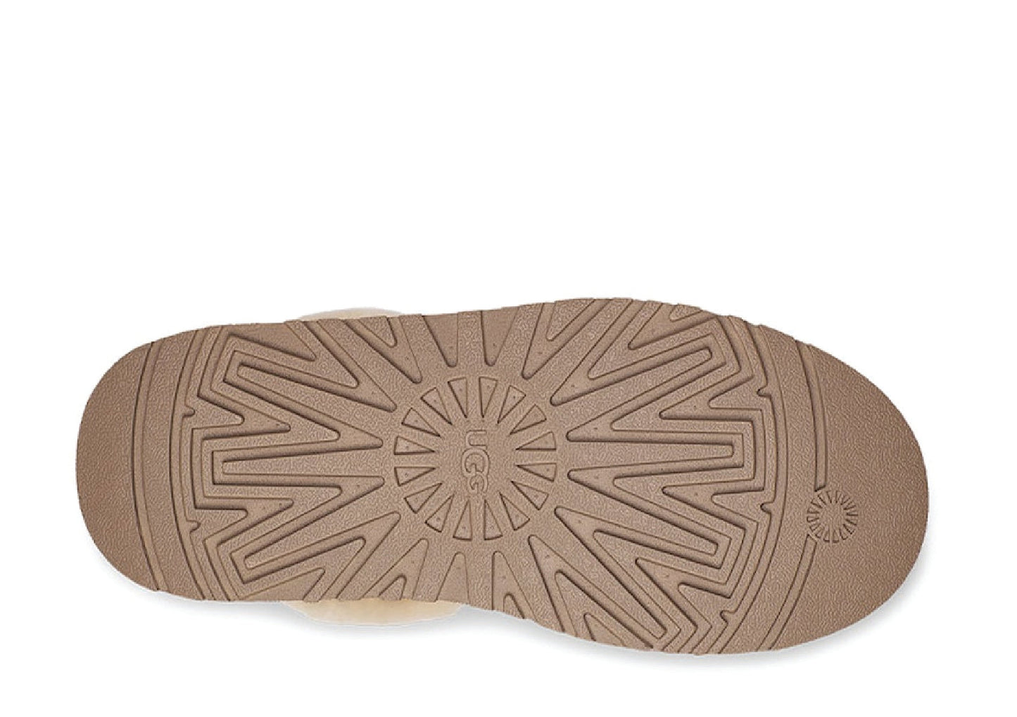 UGG Funkette Low Platform Boots Zip Ankle Booties Chestnut