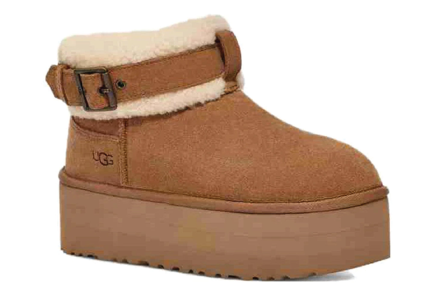 UGG Ultra Mini Belted Roller Boot Chestnut Women's