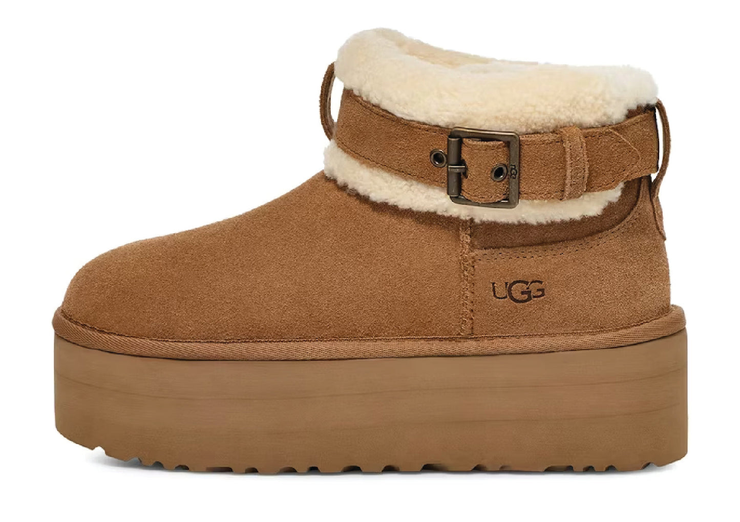 UGG Ultra Mini Belted Roller Boot Chestnut Women's