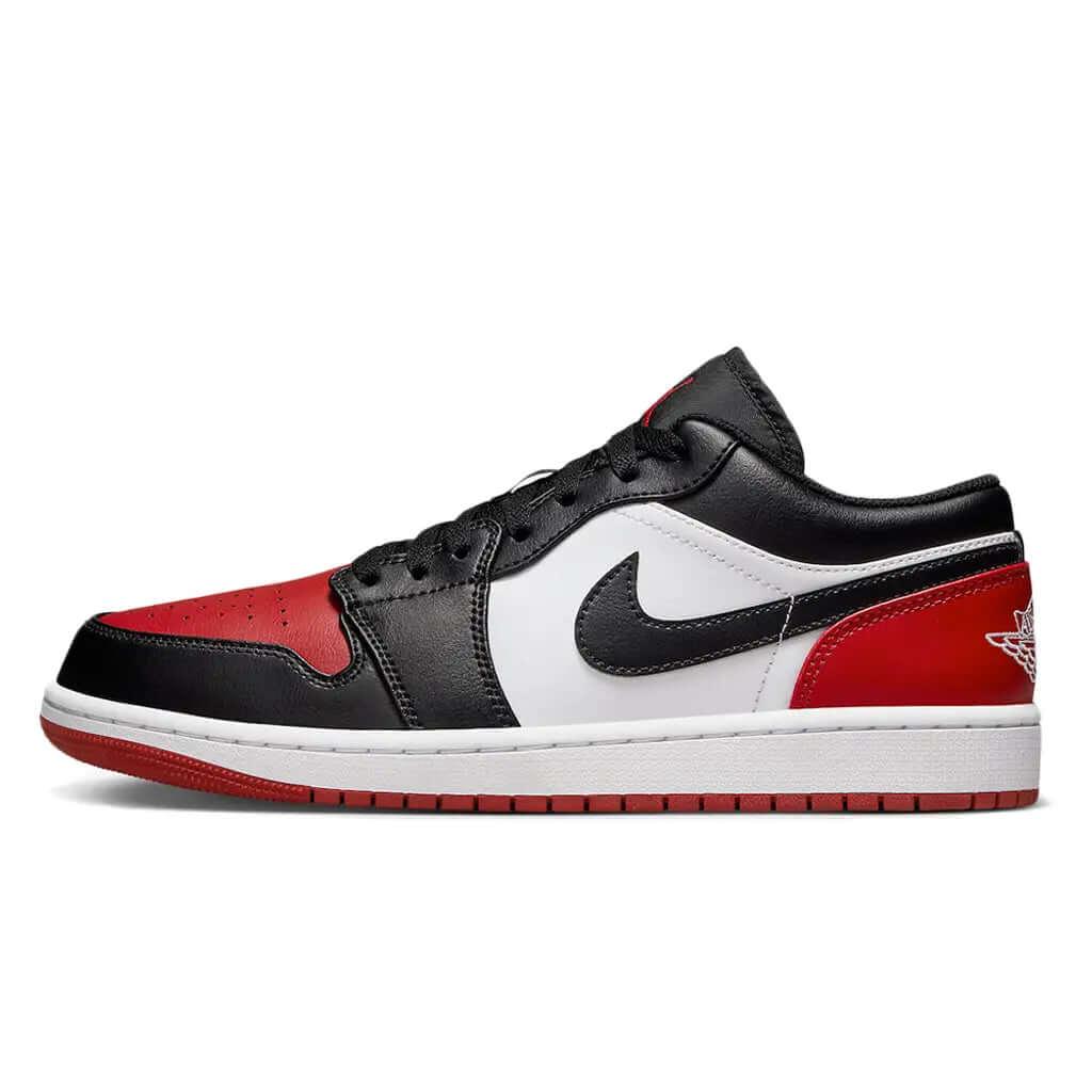 Air Jordan 1 Low Bred Toe Sneakers