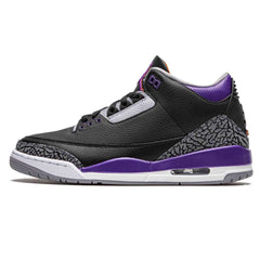 Air Jordan 3 Retro Court Purple Sneakers