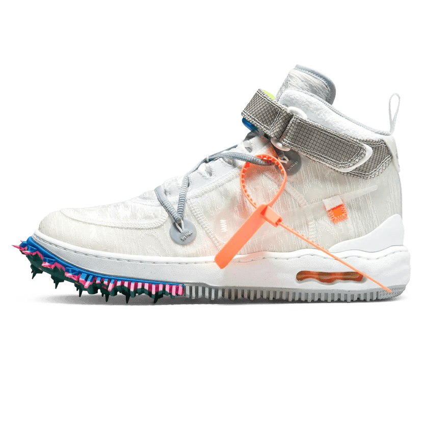 Off-White x Nike Air Force 1 Mid 
 White Sneakers