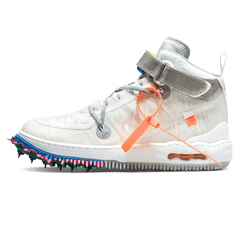 Off-White x Nike Air Force 1 Mid 
 White Sneakers