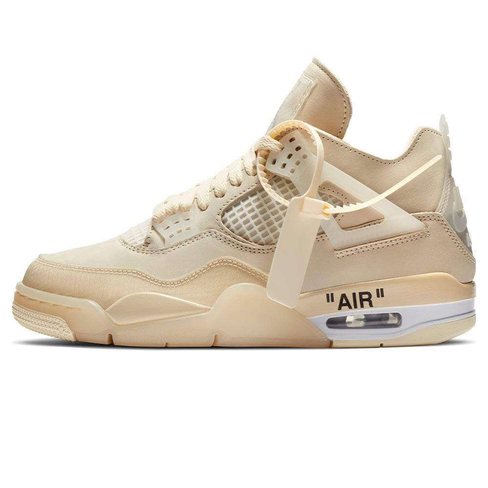 Air Jordan 4 x Off-White 'Sail' - Sneakers Forest