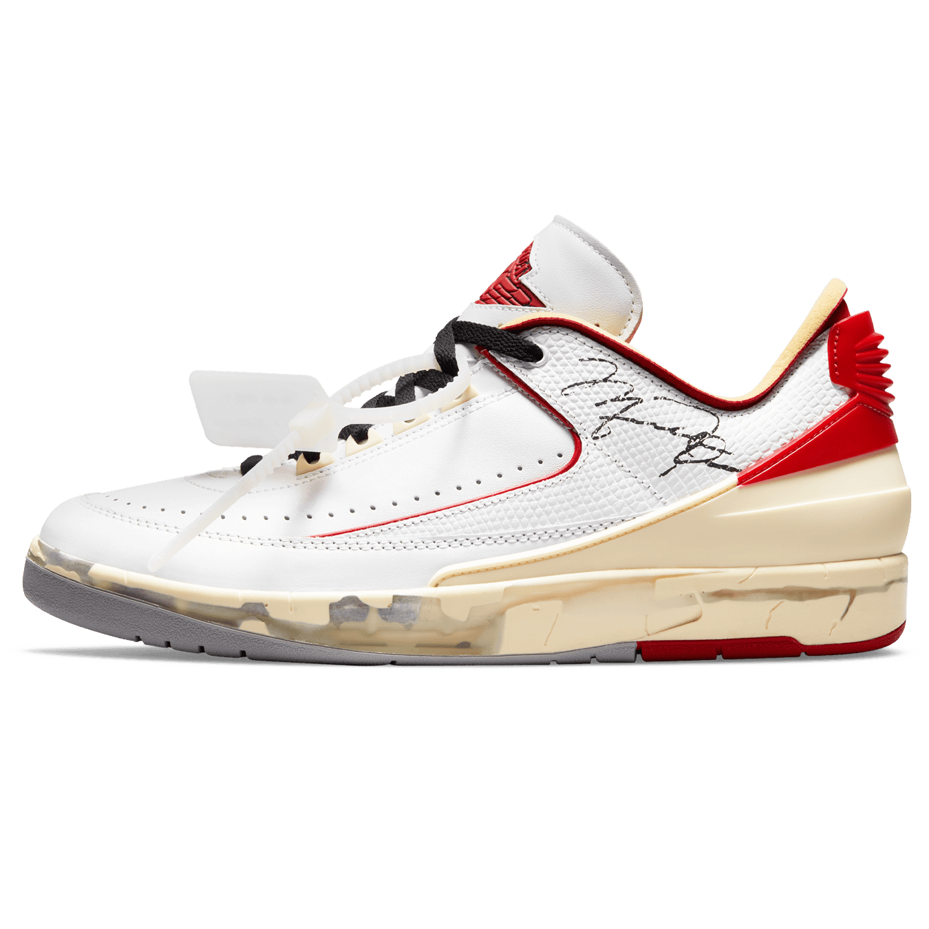 Off-White x Air Jordan 2 Retro Low SP 'White Varsity Red'
