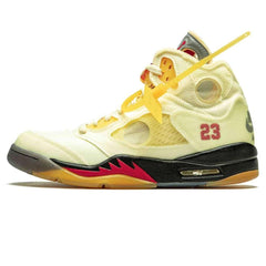 Air Jordan 5 Retro Off-White Sail Sneakers