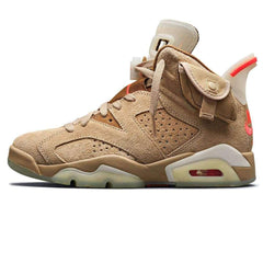 Travis Scott x Air Jordan 6 Retro British Khaki Sneakers